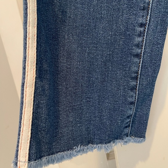 [Principle Denim Innovators] Denim Jeans👖w/White Stripe Trim Sz: 28 - Picture 4 of 11